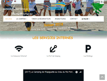 Tablet Screenshot of campingespiguette.fr